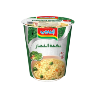 إندومي – شعيرية سريعة التحضير بنكهة الخضروات (كوب) 62 جم