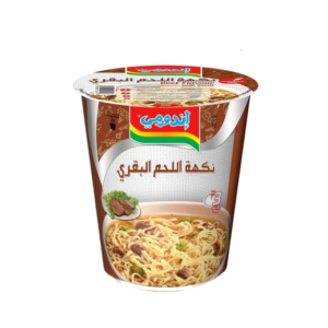 إندومي – شعيرية سريعة التحضير بنكهة اللحم البقري (كوب) 62 جم